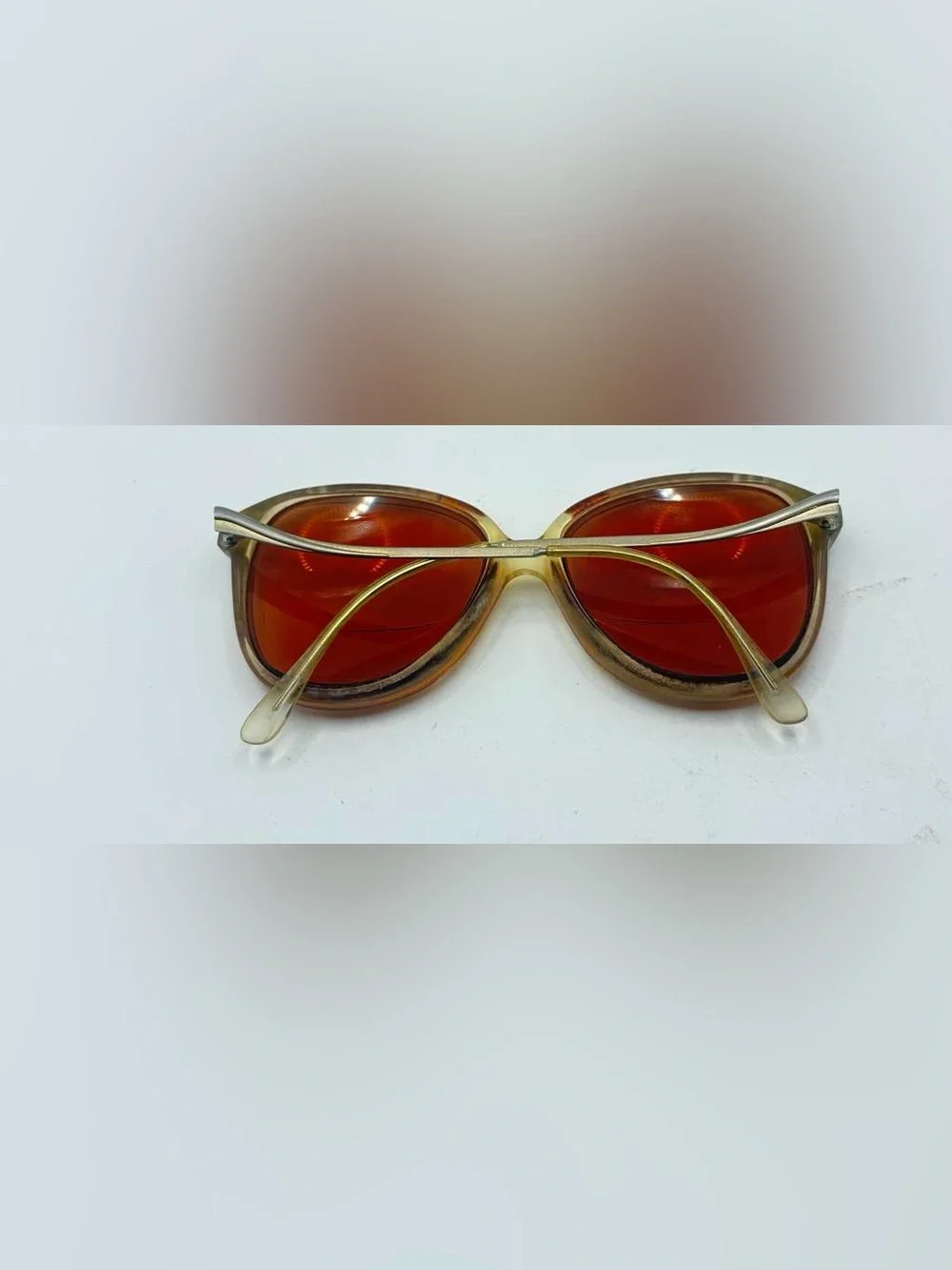 Vintage Brown Oval Sunglasses Frames Only Hong Kong